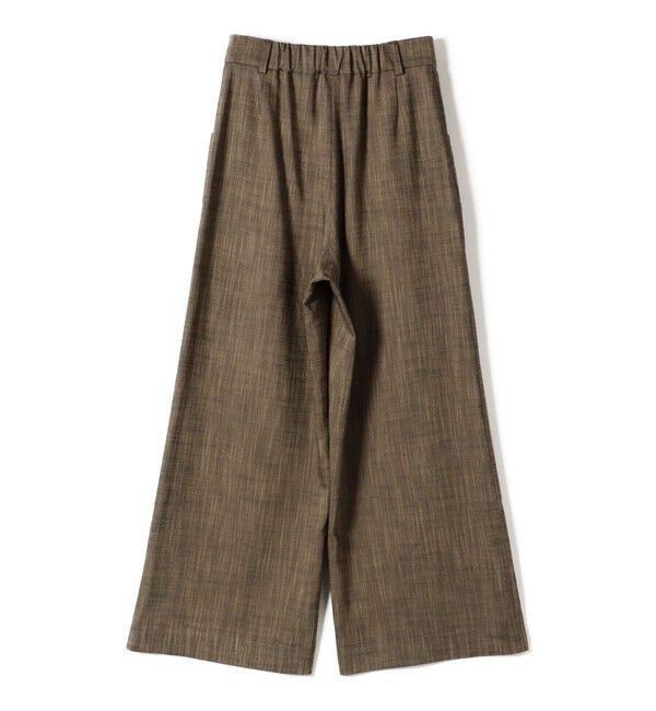 SHIPS for women「〈手洗い可能〉シャンブレー ポケット デザイン ワイド パンツ」|スラックス|