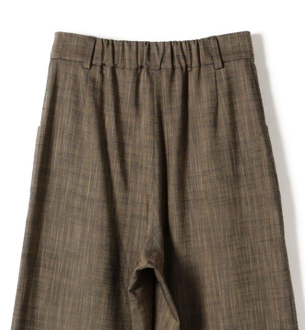 SHIPS for women「〈手洗い可能〉シャンブレー ポケット デザイン ワイド パンツ」|スラックス|