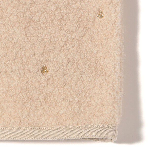 SHIPS for women「【SHIPS別注】assiette:ウール混 ボア 刺繍 ベスト」|ベスト・ジレ|