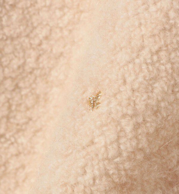 SHIPS for women「【SHIPS別注】assiette:ウール混 ボア 刺繍 ベスト」|ベスト・ジレ|