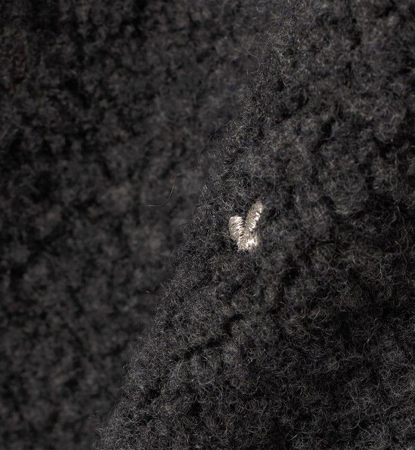 SHIPS for women「【SHIPS別注】assiette:ウール混 ボア 刺繍 ベスト」|ベスト・ジレ|