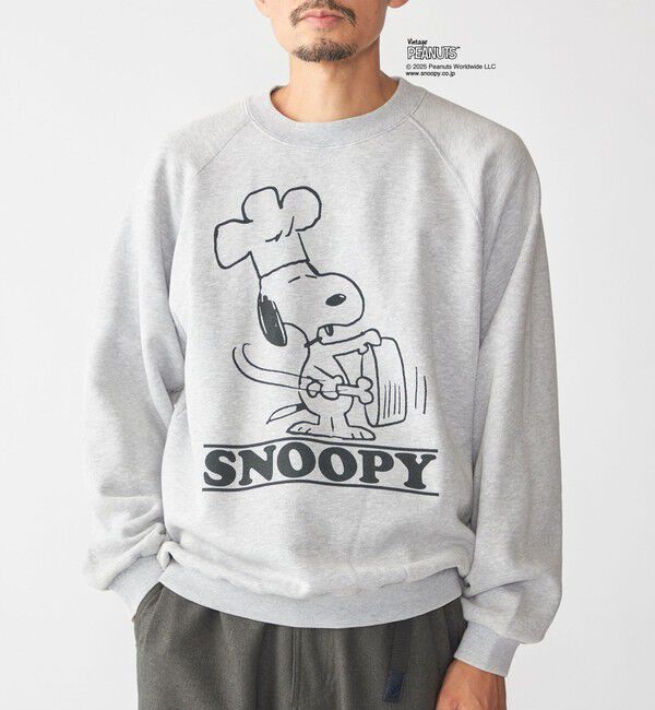 SHIPS「【SHIPS別注】AIRTOWNE: ピーナッツ ヴィンテージ スウェット」|スウェット・ジャージ|ライトグレー