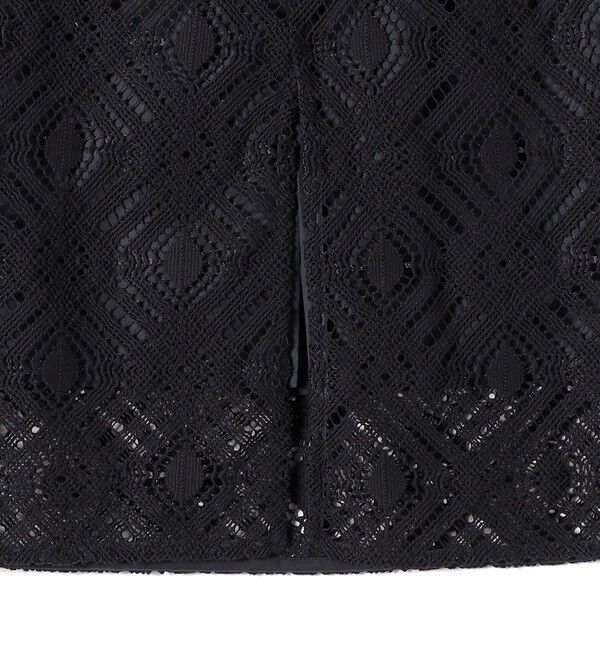 SHIPS for women「〈手洗い可能〉ラッセル レース ウエスト ギャザー タイト スカート」|スカート|