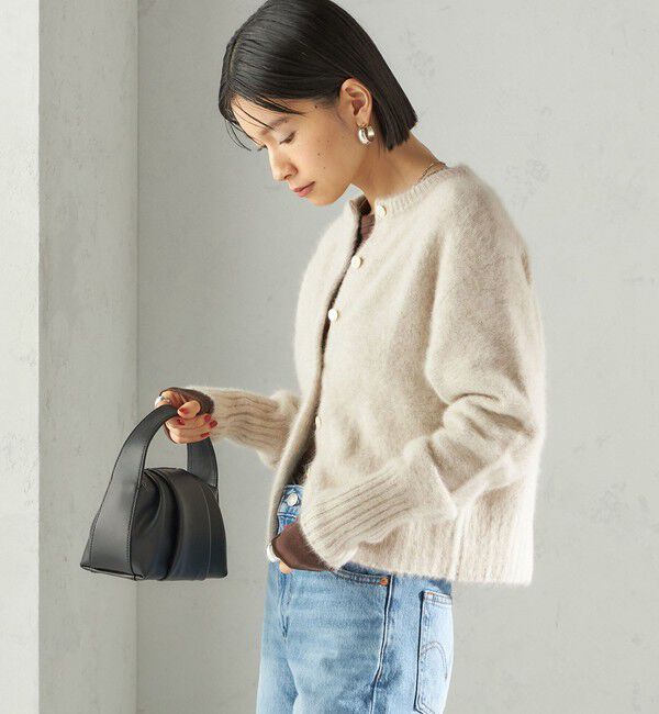 SHIPS for women「〈手洗い可能〉フォックス クルーネック ニット カーディガン」|カーディガン|