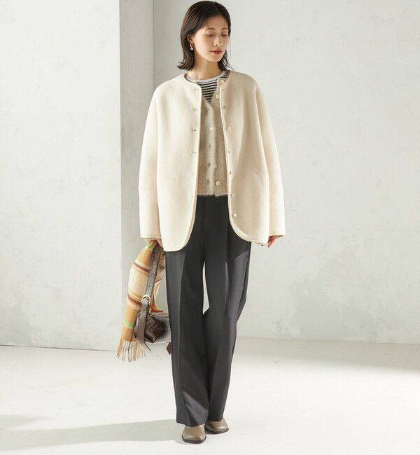 SHIPS for women「〈手洗い可能〉フォックス クルーネック ニット カーディガン」|カーディガン|