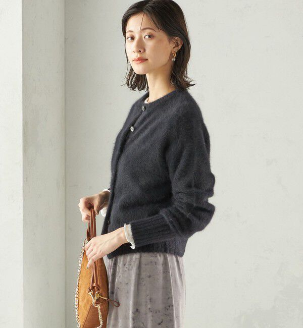 SHIPS for women「〈手洗い可能〉フォックス クルーネック ニット カーディガン」|カーディガン|