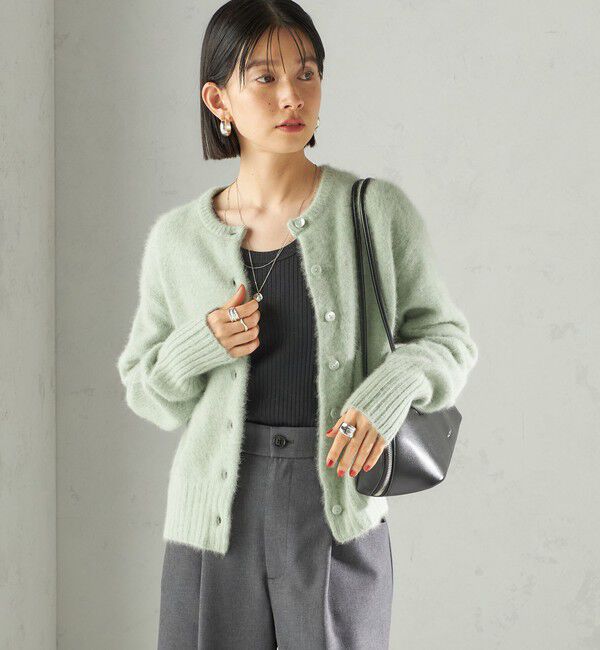 SHIPS for women「〈手洗い可能〉フォックス クルーネック ニット カーディガン」|カーディガン|