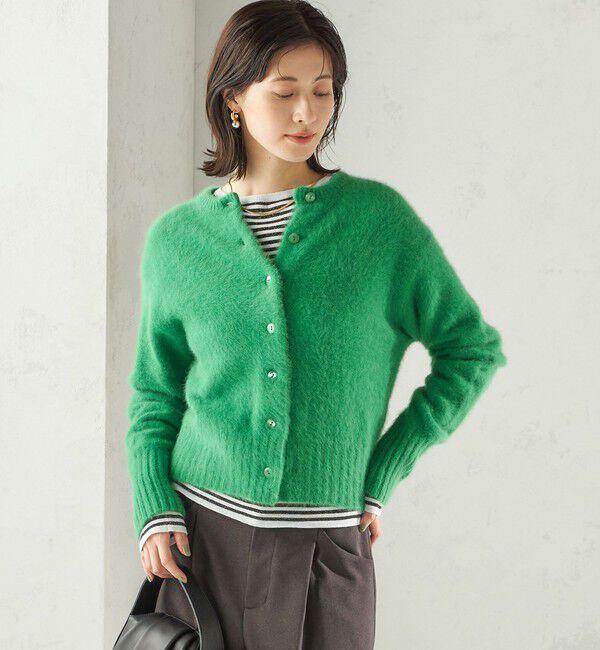 SHIPS for women「〈手洗い可能〉フォックス クルーネック ニット カーディガン」|カーディガン|