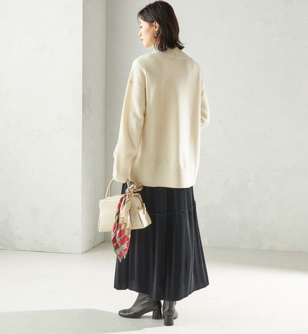 SHIPS for women「〈手洗い可能〉サテン プリーツ ティアード スカート」|スカート|