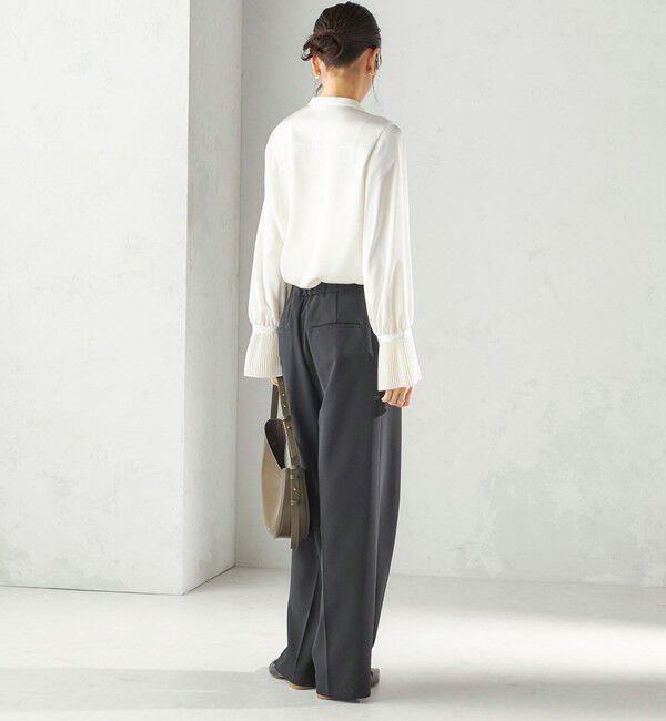 SHIPS for women「〈手洗い可能〉プリーツ 袖 デザイン ブラウス」|シャツ・ブラウス|