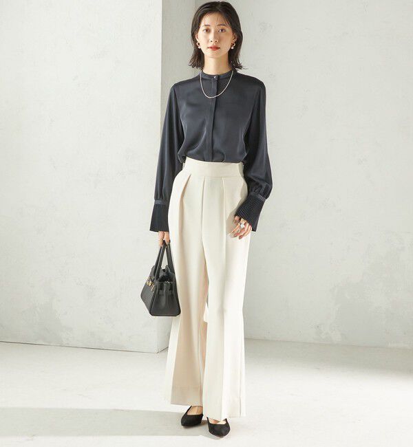 SHIPS for women「〈手洗い可能〉プリーツ 袖 デザイン ブラウス」|シャツ・ブラウス|