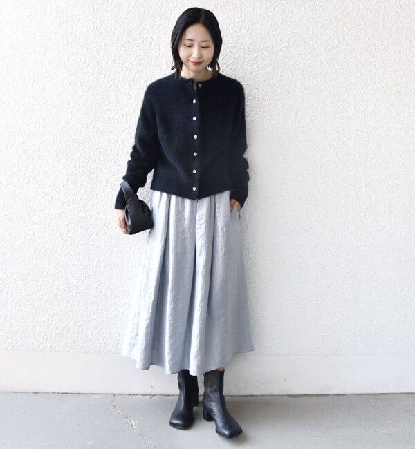 SHIPS for women「〈手洗い可能〉シャイニー フレア スカート」|スカート|