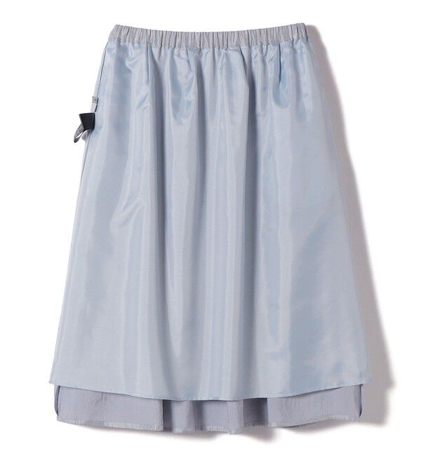 SHIPS for women「〈手洗い可能〉シャイニー フレア スカート」|スカート|