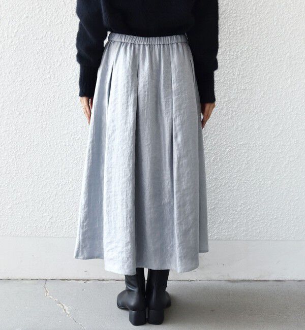 SHIPS for women「〈手洗い可能〉シャイニー フレア スカート」|スカート|