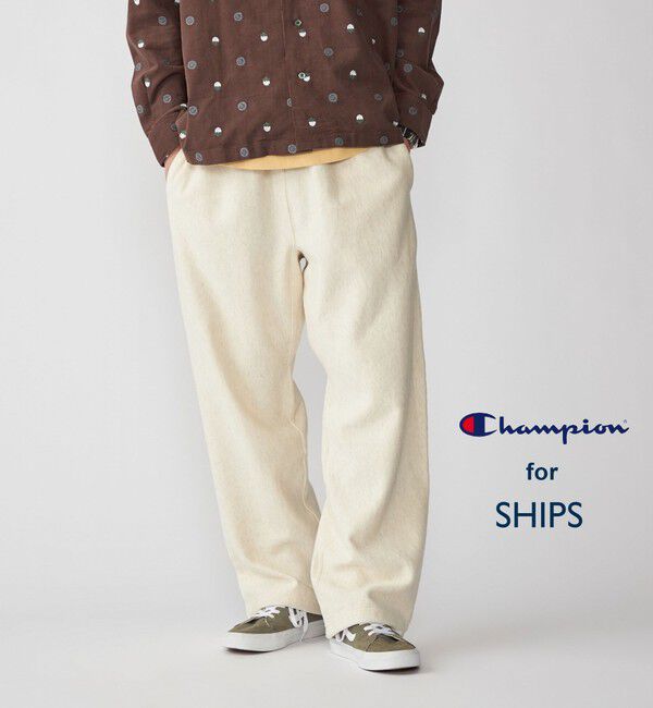SHIPS「【SHIPS別注】Champion: リバースウィーブ ワイド スウェット パンツ」|その他|ナチュラル