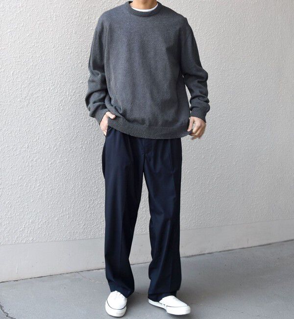 SHIPS any「SHIPS any:〈手洗い可能〉JAPAN MADE ペーパーヤーン ハイゲージ クルーネック ニット◆」|ニット・セーター|