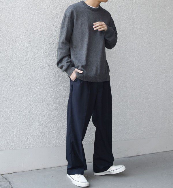 SHIPS any「SHIPS any:〈手洗い可能〉JAPAN MADE ペーパーヤーン ハイゲージ クルーネック ニット◆」|ニット・セーター|