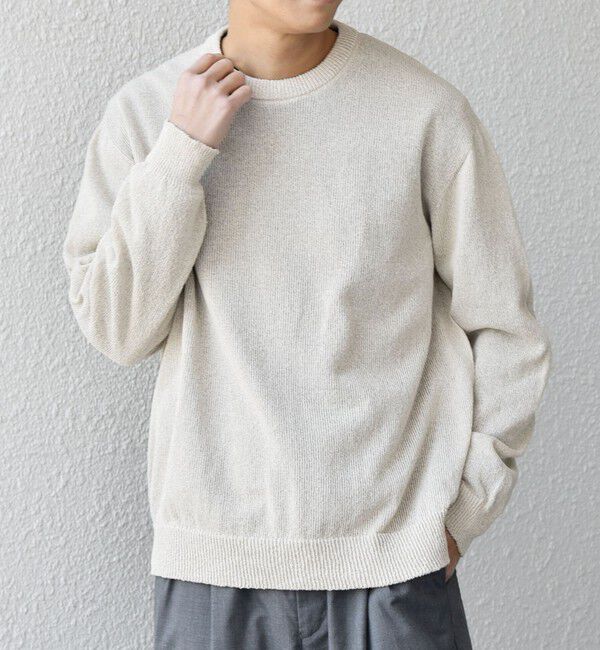 SHIPS any「SHIPS any:〈手洗い可能〉JAPAN MADE ペーパーヤーン ハイゲージ クルーネック ニット◆」|ニット・セーター|