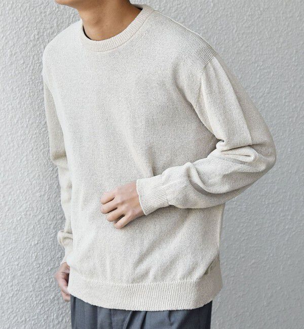 SHIPS any「SHIPS any:〈手洗い可能〉JAPAN MADE ペーパーヤーン ハイゲージ クルーネック ニット◆」|ニット・セーター|