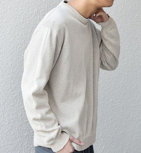 SHIPS any「SHIPS any:〈手洗い可能〉JAPAN MADE ペーパーヤーン ハイゲージ クルーネック ニット◆」|ニット・セーター|