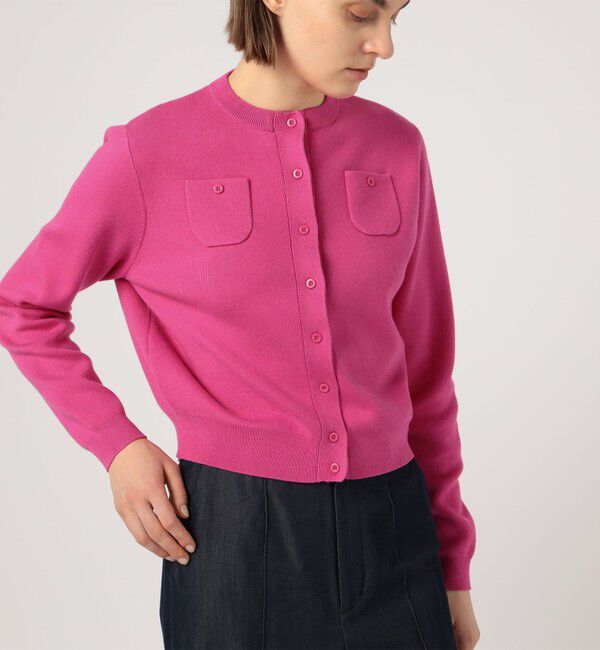 コットンカシミヤ クルーネックカーディガン（CABaN）｜ルミネの