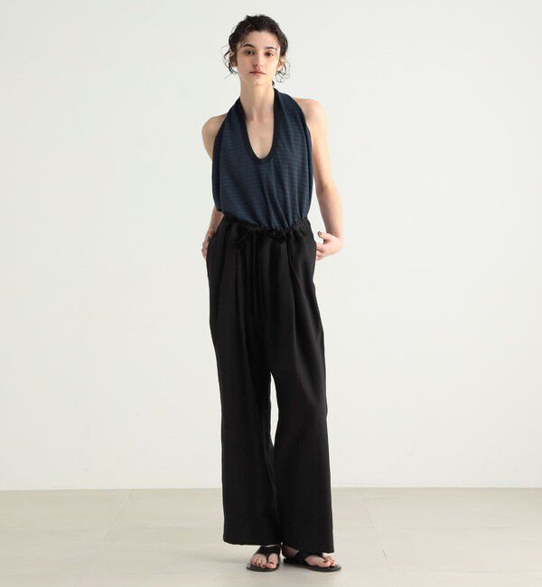 BACCA「リネンツイル タックワイドパンツ」|その他|