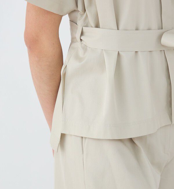 TOMORROWLAND collection「コットンギャバジン ベルテッドシャツ」|シャツ・ブラウス|