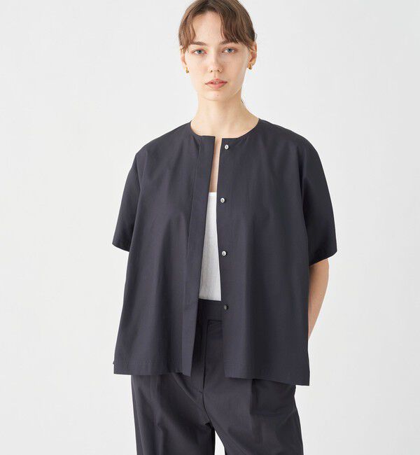 TOMORROWLAND collection「コットンギャバジン ベルテッドシャツ」|シャツ・ブラウス|