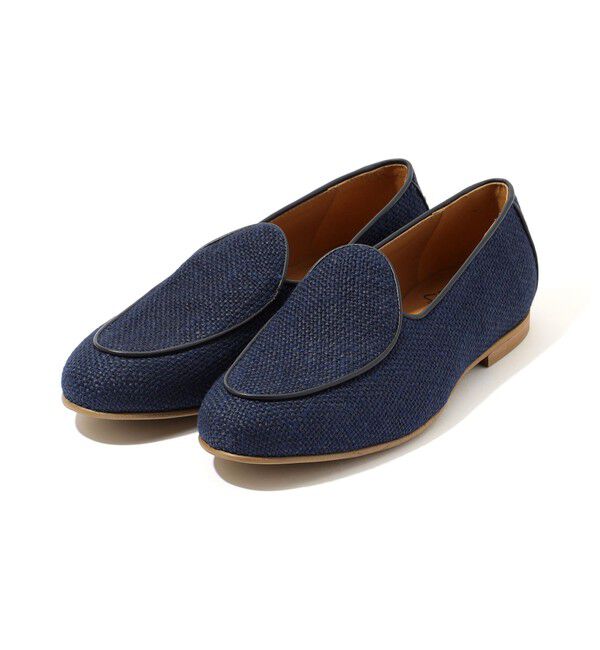 TOMORROWLAND GOODS「SOLOVIERE ラフィア スリッポン」|スリッポン|69 ネイビー