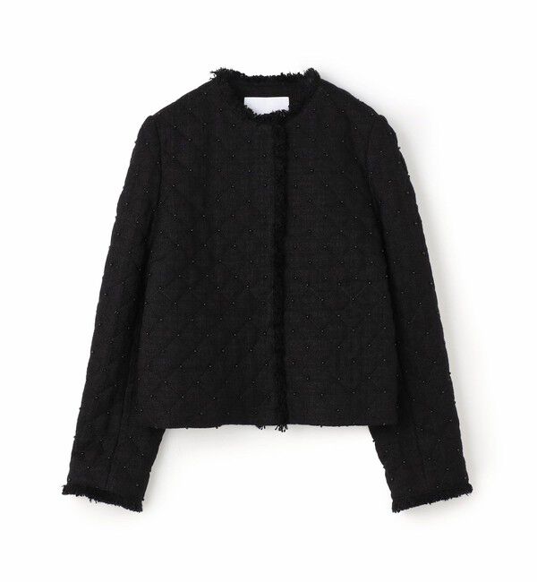 Ballsey「Bella シングルクルージャケット」|ノーカラージャケット|19 ブラック