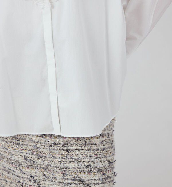 TOMORROWLAND collection「ホワイトコンビネーション マントブラウス」|シャツ・ブラウス|