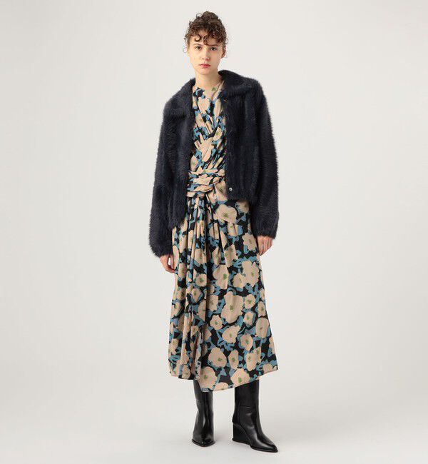 Ballsey「フェザーヤーン ステンカラーカーディガン」|カーディガン|