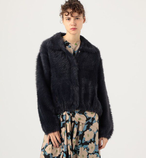 Ballsey「フェザーヤーン ステンカラーカーディガン」|カーディガン|