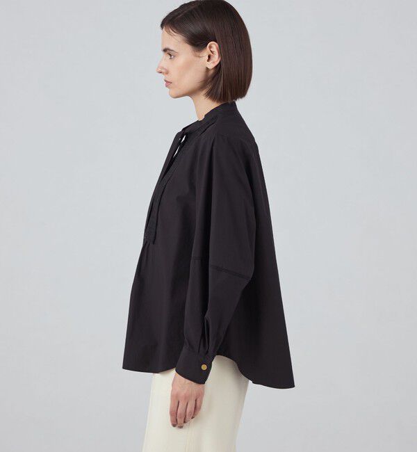 TOMORROWLAND collection「ブラックコンビネーション ボウタイブラウス」|シャツ・ブラウス|