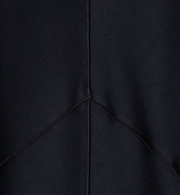 DES PRES「サテンジョーゼット クルーネックワンピース」|ワンピース|