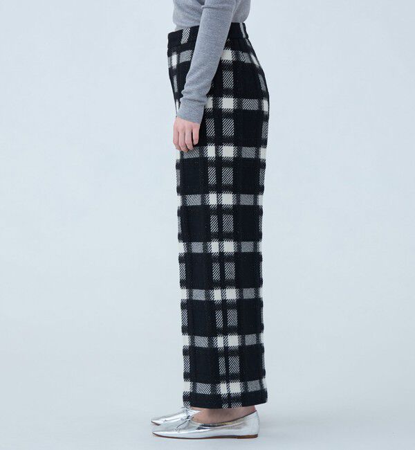 TOMORROWLAND collection「オーロラペーンチェック ワイドストレートパンツ」|その他|