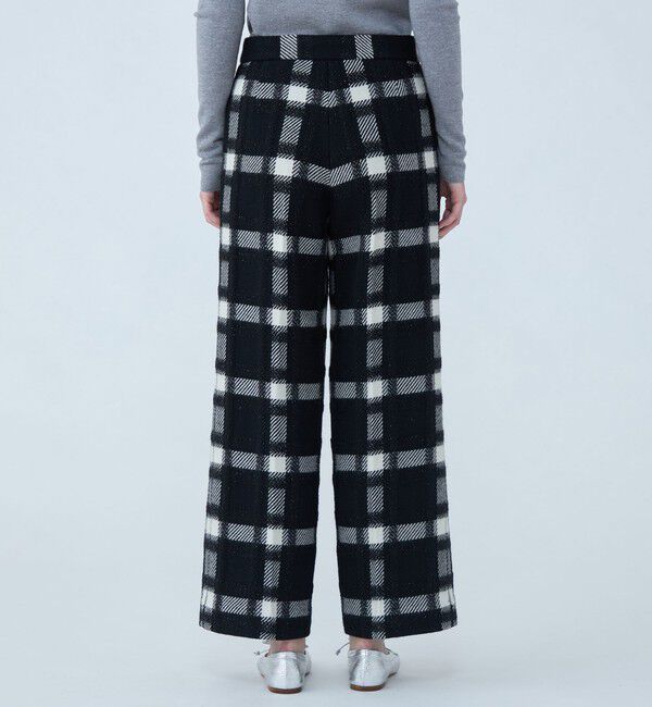 TOMORROWLAND collection「オーロラペーンチェック ワイドストレートパンツ」|その他|