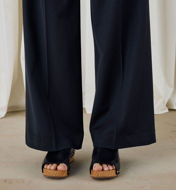 DES PRES「ハイツイストギャバジン タックパンツ」|スラックス|