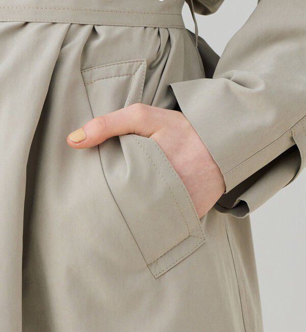 GALERIE VIE「ピーチクロス バルカラーコート」|ステンカラーコート|