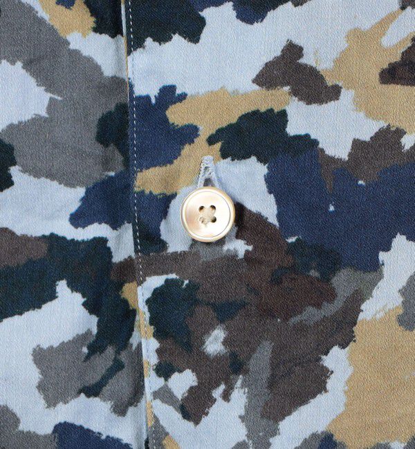 TOMORROWLAND MENS「コットンシルク カモフラージュプリント プルオーバーシャツ」|シャツ・ブラウス|