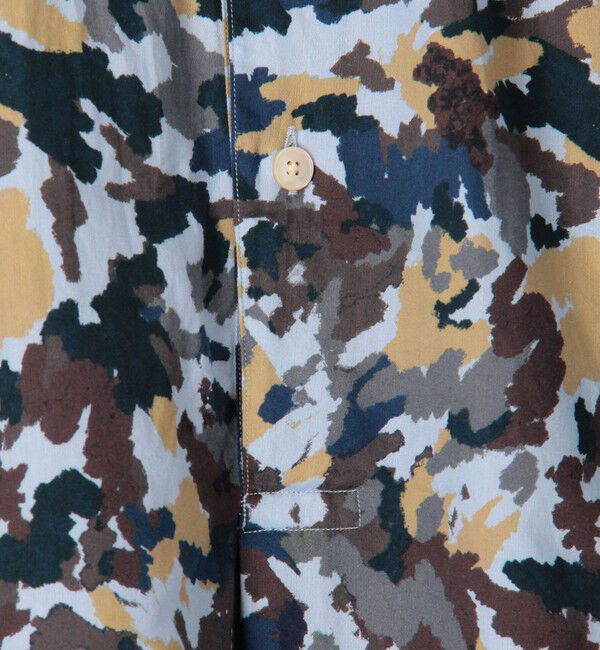 TOMORROWLAND MENS「コットンシルク カモフラージュプリント プルオーバーシャツ」|シャツ・ブラウス|