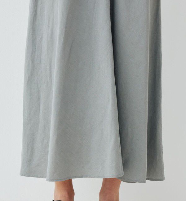 GALERIE VIE「リネンキュプラシルクコンパクト イージーAラインスカート」|フレア|