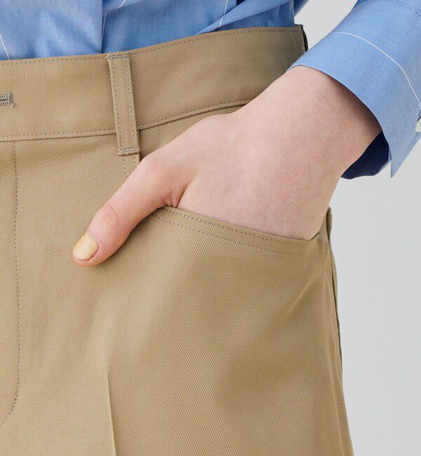 GALERIE VIE「シルキートリコチン ストレートパンツ」|その他|