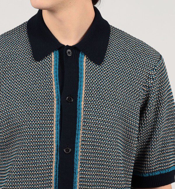 TOMORROWLAND MENS「TOMORROWLAND Tricot マーセライズコットン ハーフスリーブニット」|ニット・セーター|