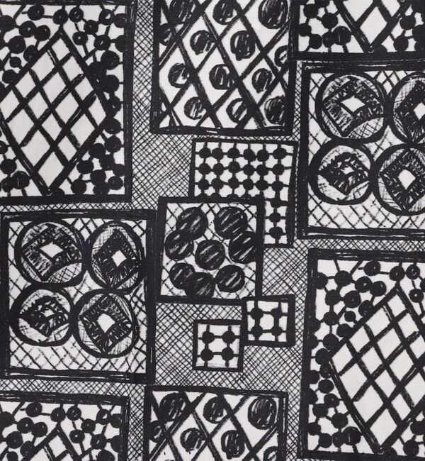 DES PRES「パッチワークレースプリント フリルストレートパンツ」|その他|