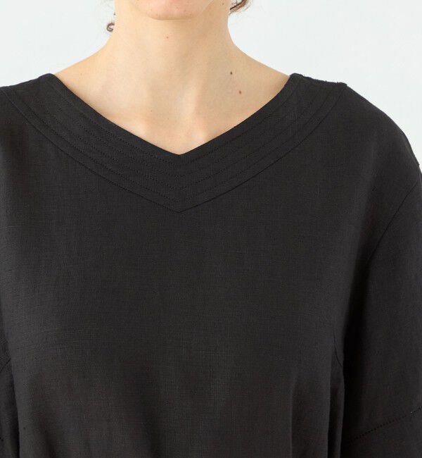 TOMORROWLAND collection「スムースリネン Vネックワンピース」|ワンピース|