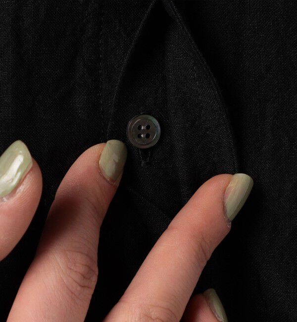 GALERIE VIE「ランダムリネン フレンチスリーブワンピース」|ワンピース|