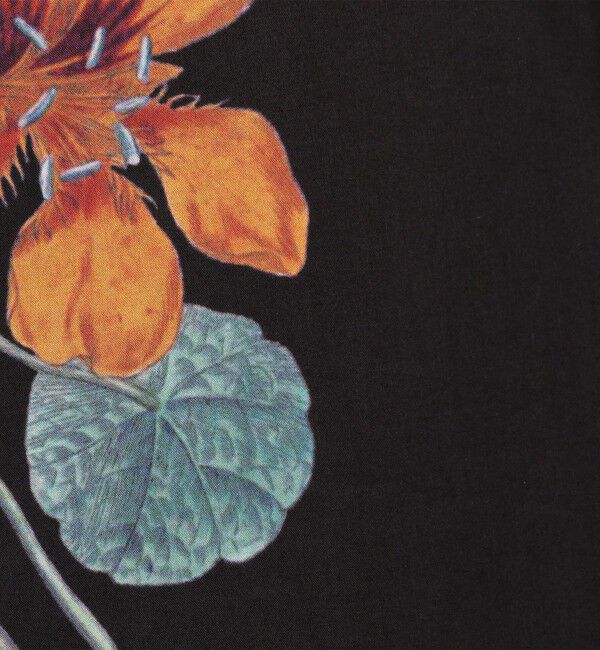 CABaN「CABaN コットン Green Showerプリント 2タックワイドパンツ」|チノ|