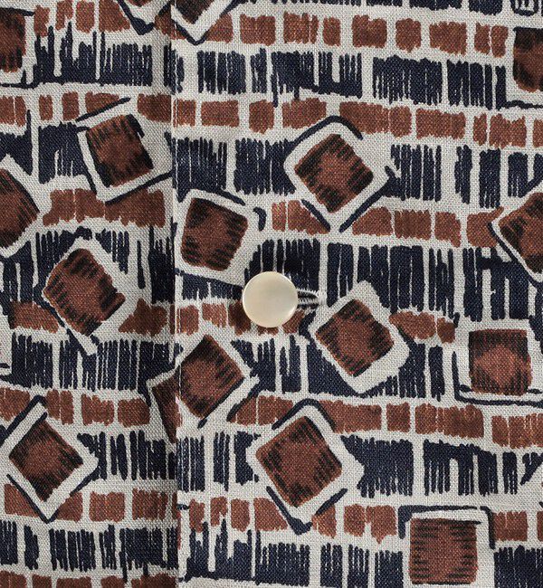 TOMORROWLAND MENS「リネン バティック オープンカラーハーフスリーブシャツ」|シャツ・ブラウス|