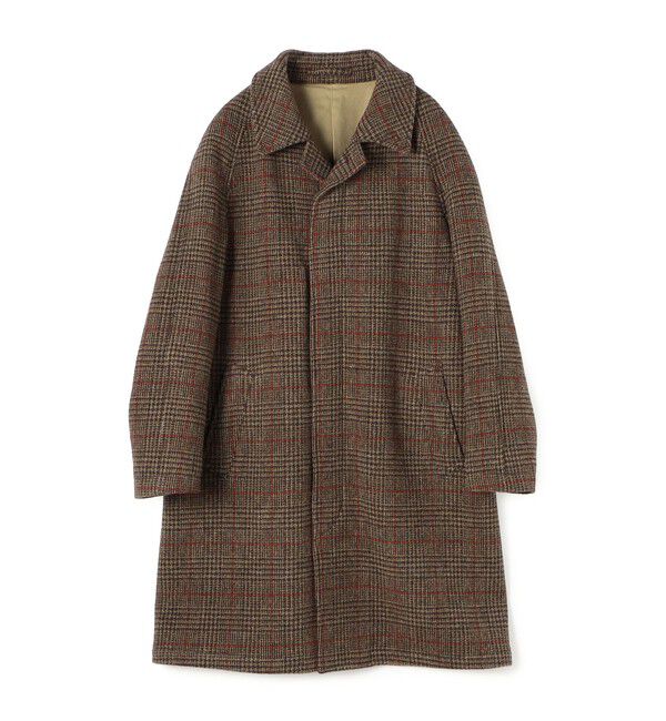 TOMORROWLAND MENS「ブリティッシュウールツイード バルカラーコート ZANIERI」|ステンカラーコート|48 ブラウン系